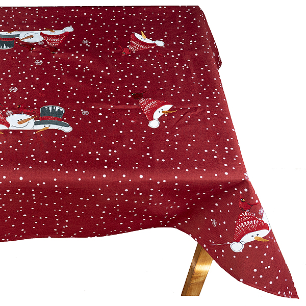Tischdecke 130 x 170 cm Stickerei "winterliche Kantengucker" (714BX)