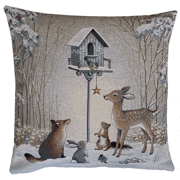 Kissenhülle 45 x 45 cm Gobelin, "Wintermärchen" (0854)
