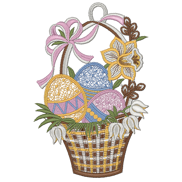 Fensterbild "Osterkorb"