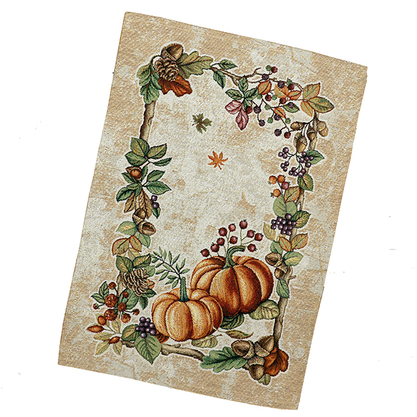 Platzdeckchen / Platzset 33 x 45 cm Gobelin, "Kürbisdesign" (3287)