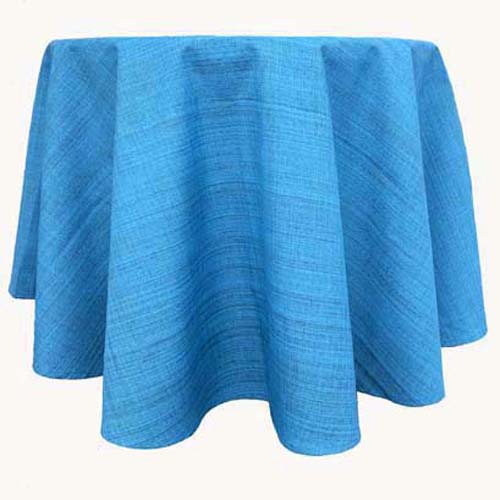 Tischdecke Outdoor 145 cm Rund, türkis-meliert