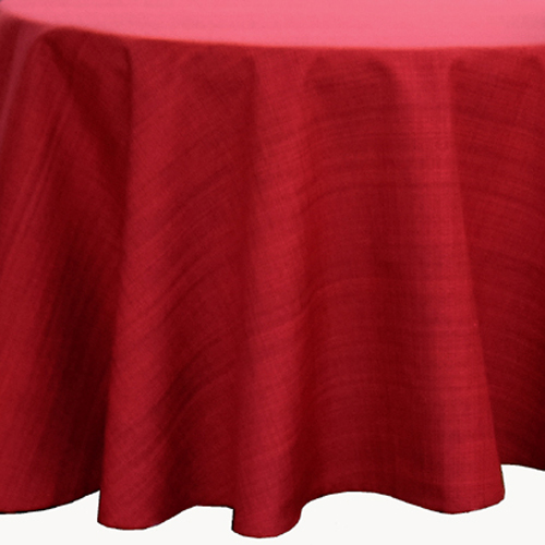 Tischdecke Outdoor 145 cm Rund, rot-meliert