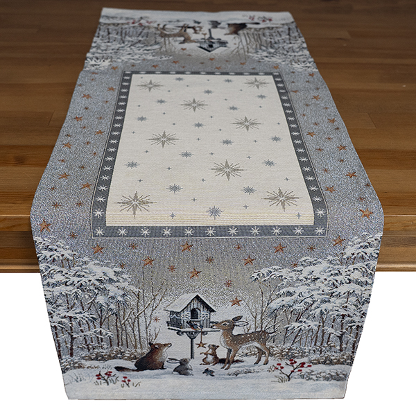 Tischband 35 x 100 cm Gobelin "Wintermärchen" (0854)